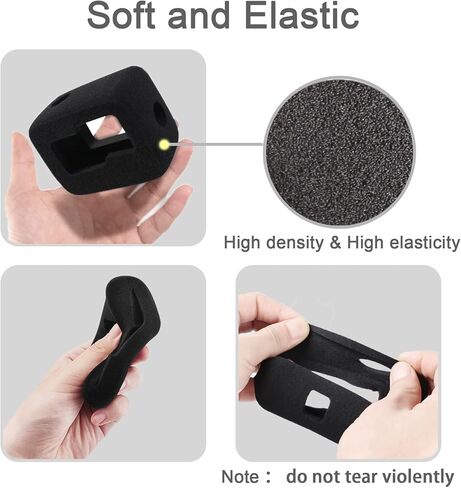 FitStill Windslayer Cover Muffler Windproof Housing Frame Case for Go Pro Hero 12 Hero 11 Hero 10 Hero 9 Black Foam Wind Noise Reduction Sponge Video Accessories for Audio Recording in Kuwait