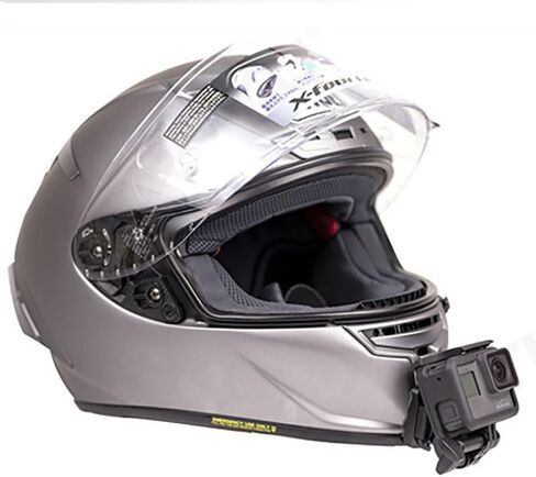 Ediximi مخصص سبائك الألومنيوم دراجة نارية خوذة الذقن جبل عدة لكاميرات GoPro العمل مع منصات لاصقة وJ-Hook جبل SHOEI-X14 المعادن in Kuwait