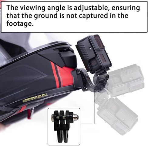 Ediximi مخصص سبائك الألومنيوم دراجة نارية خوذة الذقن جبل عدة لكاميرات GoPro العمل مع منصات لاصقة وJ-Hook جبل SHOEI-X14 المعادن in Kuwait