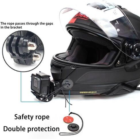 Ediximi مخصص سبائك الألومنيوم دراجة نارية خوذة الذقن جبل عدة لكاميرات GoPro العمل مع منصات لاصقة وJ-Hook جبل SHOEI-X14 المعادن in Kuwait