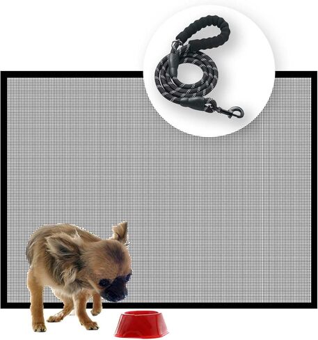 Dog Gates for The House, Pet Safety Dog Gate with Reflective Rope,43X 28inch Pet Gates for Dogs Stair Gate,Mesh Safety Dog Gate for Stairs, Indoor, Doorways, Hallways in Saudi Arabia