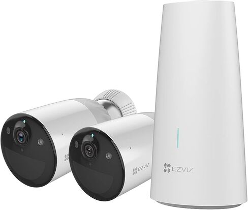 كاميرات EZVIZ الشمسية الأمنية اللاسلكية في الهواء الطلق، كاميرا لأمن المنزل في الخارج مع رؤية ليلية ملونة، صوت ثنائي الاتجاه، كشف الحركة بالذكاء الاصطناعي والتنبيه، كاميرا مراقبة بالضوء الفيضان، مقاومة للماء، 256 جيجابايت in Kuwait