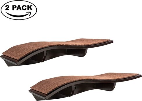 Arf Pets Cat Perch, Wall-Mounted Wooden Shelf for Your Pet, Attractive Curved Wood Ledge Encourages Natural Activity & Fun Exercise for Your Kitty,Sturdy Feline Furniture, Holds Up to 44 Lbs. 2 Pack in Kuwait