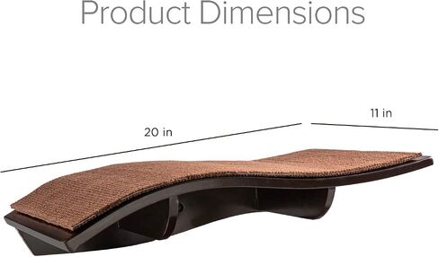 Arf Pets Cat Perch, Wall-Mounted Wooden Shelf for Your Pet, Attractive Curved Wood Ledge Encourages Natural Activity & Fun Exercise for Your Kitty,Sturdy Feline Furniture, Holds Up to 44 Lbs. 2 Pack in Kuwait