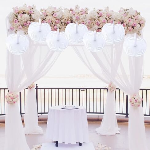 Yaegoo 60 PCS Folding Paper Fans, Folding Handheld Fans with Plastic Handle for Wedding Favor Birthday Party in Saudi Arabia