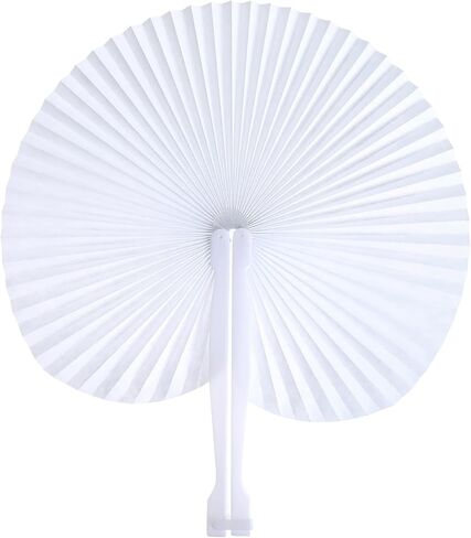 Yaegoo 60 PCS Folding Paper Fans, Folding Handheld Fans with Plastic Handle for Wedding Favor Birthday Party in Saudi Arabia