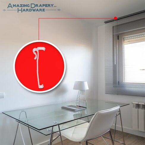 اميزدنج دريبواي هاردوير 12 الكمية: مشابك ستارة قصيرة 3.25 انش لقطع الستائر الخشبية والخشبية الافقية in Kuwait