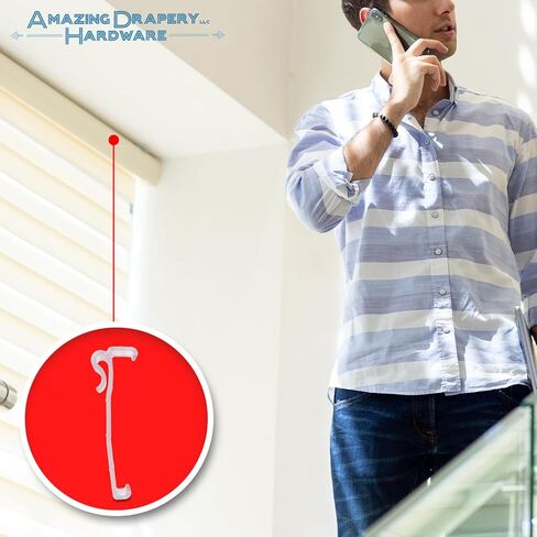 اميزدنج دريبواي هاردوير 12 الكمية: مشابك ستارة قصيرة 3.25 انش لقطع الستائر الخشبية والخشبية الافقية in Kuwait