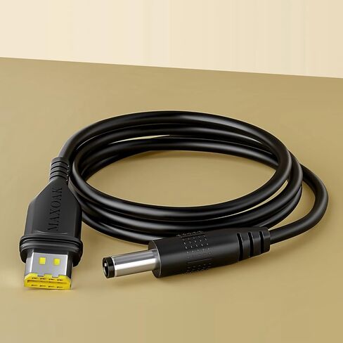 كابل تحويل سلك الطاقة MAXOAK DC 24V K5 CPAP، متوافق مع ResMed Airsense 11 & Airmini، 5.5 * 2.5 مم ذكر إلى Airsense 11/Airmini DC طقم كابل شحن in Kuwait