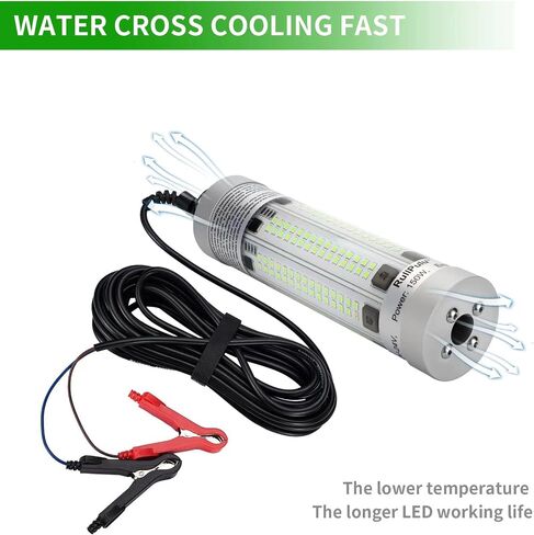 مصباح LED للصيد تحت الماء من تشيتوب، 30 وات/80 وات/150 وات فائق السطوع 3500/9600/20900 لومن لجذب الأسماك الليلية، مكتشف الطعم في المياه العذبة، قارب المياه المالحة، قاعدة الجليد in Saudi Arabia