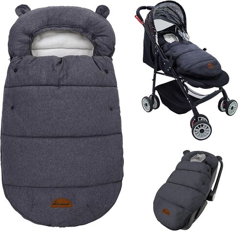 أغطية مقاعد السيارة الشتوية للأطفال، غطاء عربة الأطفال الدببة اللطيفة لفصل الشتاء، يحافظ على الأطفال حديثي الولادة والأطفال حديثي الولادة محميين من عمر 0 ​​إلى 12 شهرًا في البرد، غطاء سميك مقاوم للماء لحديثي الولادة in Kuwait