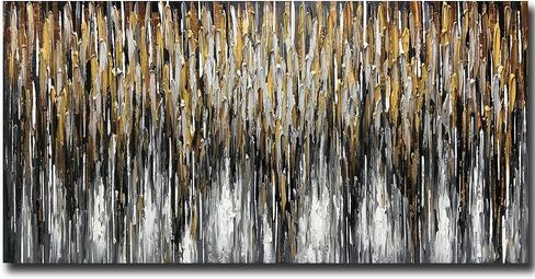 Boieesen Art، 24x48 بوصة مرسومة يدويًا لوحة زيتية تجريدية حديثة على القماش لوحة أكريليك ملونة بسيطة جدار الفن عمل فني معاصر ديكور المنزل in Kuwait