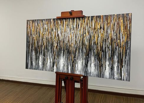 Boieesen Art، 24x48 بوصة مرسومة يدويًا لوحة زيتية تجريدية حديثة على القماش لوحة أكريليك ملونة بسيطة جدار الفن عمل فني معاصر ديكور المنزل in Kuwait