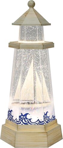 Acrylic LED & Water Spinning Lighthouse BO, Light up, 3AA Battery not Included. in Saudi Arabia