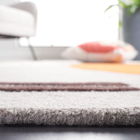SAFAVIEH Rodeo Drive Collection Runner Rug - 2'3" x 6', Ivory & Black, Handmade Mid-Century Modern Abstract Wool, Ideal for High Traffic Areas in Living Room, Bedroom (RD860B) in Saudi Arabia