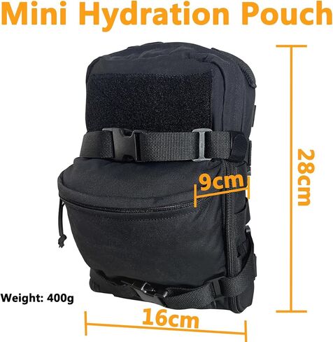 Tactical MOLLE Hydration Pack for 2L Hydration Water Bladder 500D Lightweight Nylon Hydration Pack for Hiking Running Biking and Climbing in Kuwait