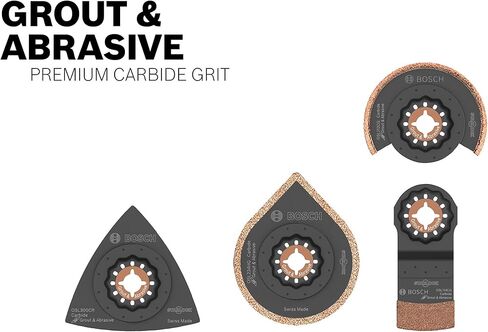 BOSCH OSM212CG 1-Piece 2-1/2 In. x 1/8 In. StarlockMax Oscillating Multi Tool Grout & Abrasive Carbide Grit Segmented Saw Blade for Extreme-Duty Applications in Grout Removal in Saudi Arabia