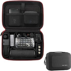 PGYTECH Camera Carrying Case, Storage Box Handbag for OSMO ACTION, DJI OSMO Pocket, Gopro Hero, DJI FPV Battery Carrying Bag for Osmo Mobile 3, Xiaoyi Action Cameras