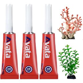 25 PCS Aquarium Glue,Aquarium Aquascape Aquatic Plants Coral Glue，Safe and Quick-Drying ，Reef Glue Suitable for Aquatic Plants, Moss, Coral, Stones, Shells，Fresh Water and Salt Water All Can Be Used