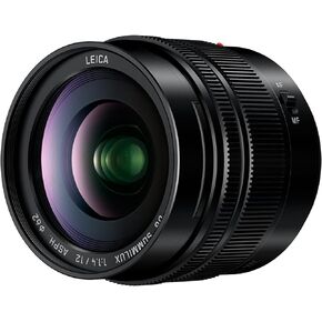 Panasonic LUMIX G LEICA DG SUMMILUX Lens, 12mm, F1.4 ASPH, Wide Angle, Professional Mirrorless Micro Four Thirds, H-X012 (Renewed) in Kuwait
