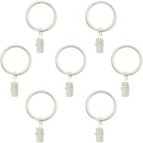 Montevilla 7-Pack Window Treatment Clip Rings, 5/8-Inch