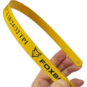 شفرة منشار فوكس بي سي 12 بوصة 18/24/32 أسنان متغيرة TPI، قطع معدنية ثنائية المعدن M42، 10 عبوات in Kuwait