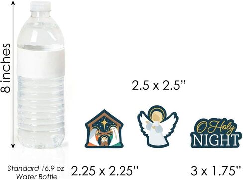 Big Dot of Happiness Holy Nativity - DIY Shaped Manger Scene Religious Christmas Cut-Outs - 24 Count in Saudi Arabia