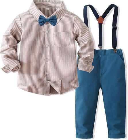 مجموعة بدلات Kimocat للأطفال الأولاد بأكمام طويلة وربطة عنق in Kuwait