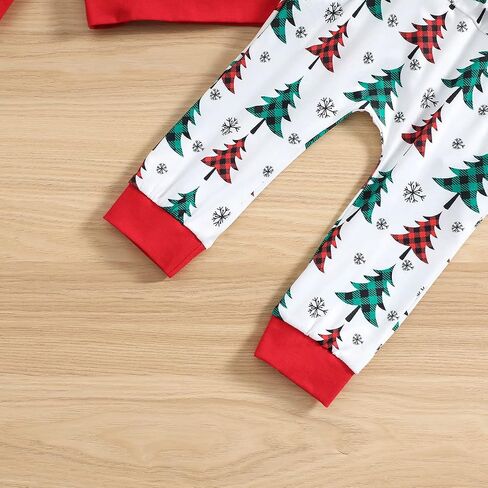 Ritatte Toddler Baby Boy Christmas Outfits Truck Long Sleeve Hoodie Sweatshirt Xmas Tree Pant 2Pcs Fall Winter Clothes Set in Kuwait