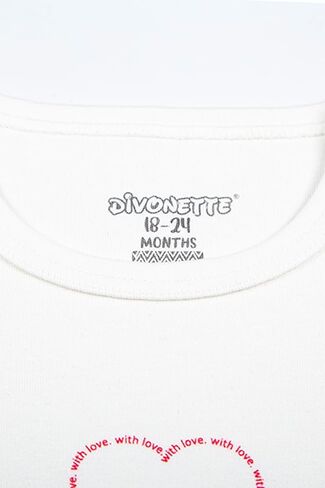 Divonette Baby and Toddler Girl Long Sleeve Bodysuit T-Shirt Cotton in Saudi Arabia