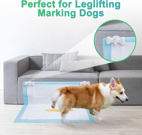 Wall Magnet Pee Pad Holder: Potty Training Pad Holder for Leg-Lifting with Strong Adhesive and Magnets in Kuwait