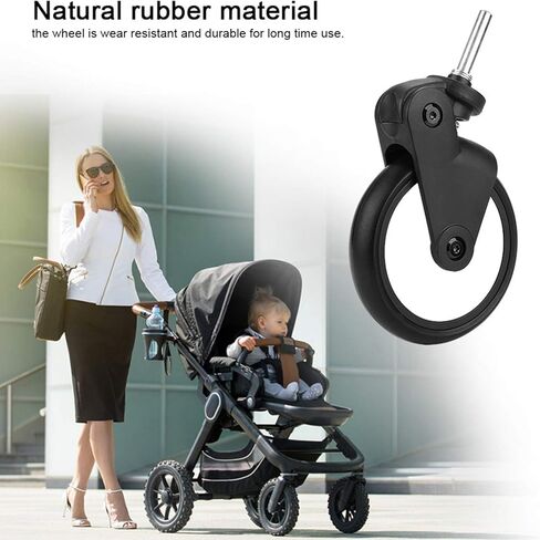 عجلة عربة الاطفال، ملحقات عجلات بديلة لعربة الاطفال يويا/فوفو مع ادوات (زوج من العجلات الامامية) in Kuwait