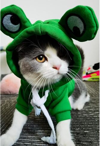Pet Clothes Dogs Hoodie Sweatshirt - Cute Animal Shape Cold Weather Clothes Costume Outfit for Puppy Cats Small Medium Dog in Saudi Arabia