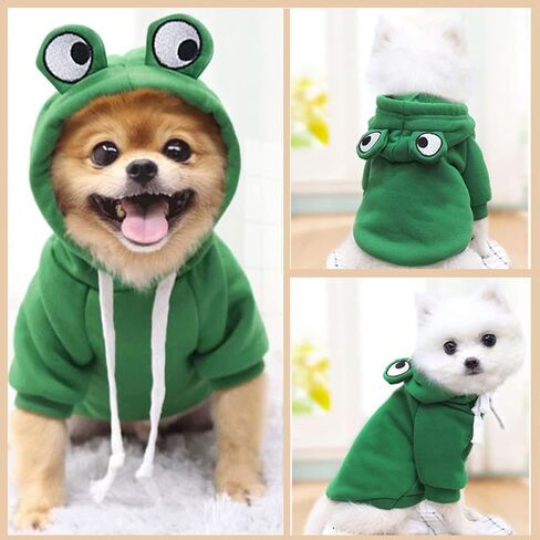Pet Clothes Dogs Hoodie Sweatshirt - Cute Animal Shape Cold Weather Clothes Costume Outfit for Puppy Cats Small Medium Dog in Saudi Arabia