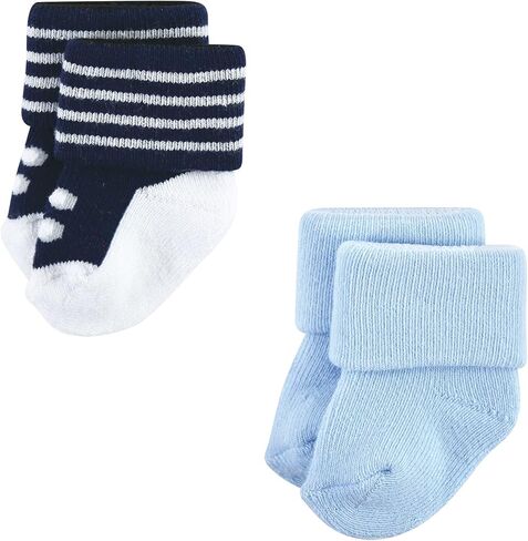Hudson Baby unisex baby Cotton Rich Newborn and Terry Socks, Bear Boy 12-pack, 6-12 Months US in Saudi Arabia