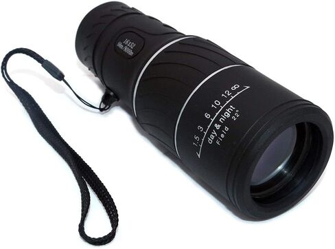 NUZAMAS 16x52 Monocular Telescope, High Optical Monocular, MFC Green Film, Portable Light WeightTelescope Waterproof for Birdwatching, Traveling, Hunting, Fishing, Football Games Outdoor Concert in Saudi Arabia