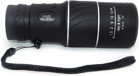 NUZAMAS 16x52 Monocular Telescope, High Optical Monocular, MFC Green Film, Portable Light WeightTelescope Waterproof for Birdwatching, Traveling, Hunting, Fishing, Football Games Outdoor Concert in Saudi Arabia