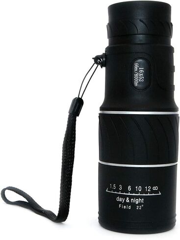 NUZAMAS 16x52 Monocular Telescope, High Optical Monocular, MFC Green Film, Portable Light WeightTelescope Waterproof for Birdwatching, Traveling, Hunting, Fishing, Football Games Outdoor Concert in Saudi Arabia