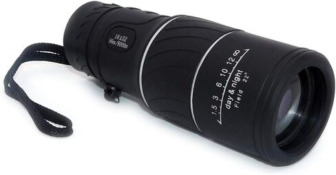NUZAMAS 16x52 Monocular Telescope, High Optical Monocular, MFC Green Film, Portable Light WeightTelescope Waterproof for Birdwatching, Traveling, Hunting, Fishing, Football Games Outdoor Concert in Saudi Arabia