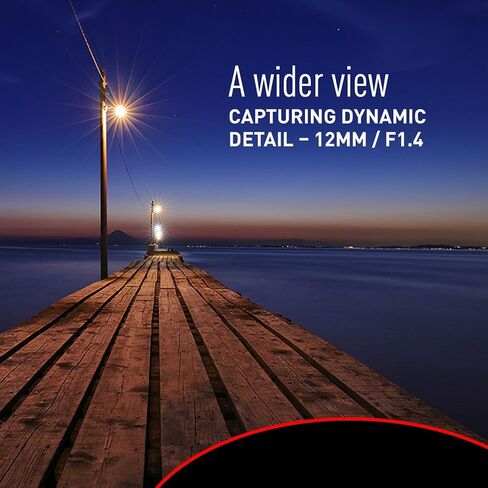 عدسة باناسونيك LUMIX G LEICA DG SUMMILUX، 12 مم، F1.4 ASPH، زاوية واسعة، احترافية بدون مرآة ميكرو أربعة أرباع، H-X012 (متجددة) in Saudi Arabia