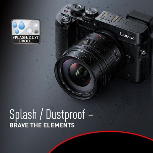 عدسة باناسونيك LUMIX G LEICA DG SUMMILUX، 12 مم، F1.4 ASPH، زاوية واسعة، احترافية بدون مرآة ميكرو أربعة أرباع، H-X012 (متجددة) in Saudi Arabia