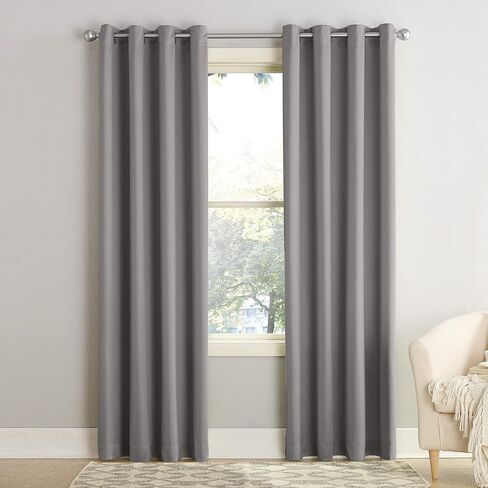 Sun Zero Barrow Energy Efficient Grommet Curtain Single Panel in Saudi Arabia