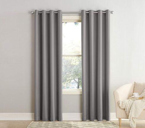 Sun Zero Barrow Energy Efficient Grommet Curtain Single Panel in Saudi Arabia