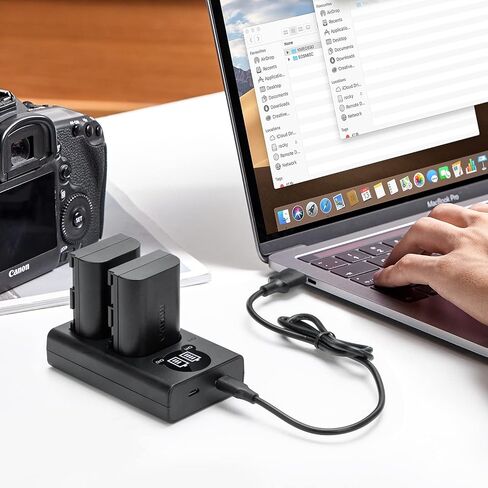 شاحن بطارية Tengdaxing EN-EL25، شاحن بطارية مزدوج متوافق مع كاميرات Nikon Z30، Z50، Z FC in Kuwait