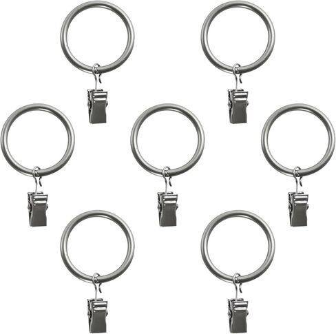 Decopolitan 5/8" Curtain Clip Ring, For 5/8ths Inch Diameter Rods, Dark Nickel in Saudi Arabia