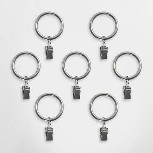 Decopolitan 5/8" Curtain Clip Ring, For 5/8ths Inch Diameter Rods, Dark Nickel in Saudi Arabia