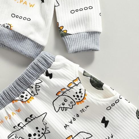 Newborn Baby Boys Clothes Infant Long Sleeve Sweatshirt Tops Pants Set Fall Winter Outfits in Saudi Arabia