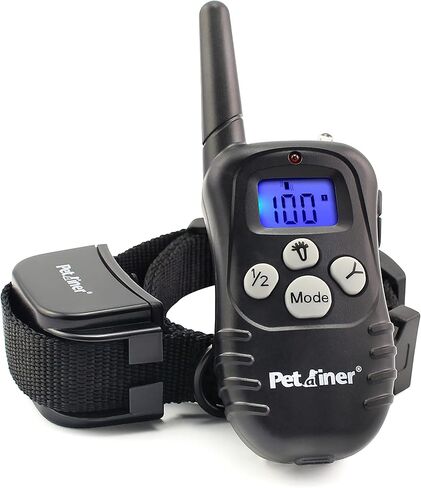 بيترينر PET998DRU1 طوق تدريب الكلاب مع طوق تدريب عن بعد للكلاب طوق النباح مع اهتزاز الصفير الكهربائي الساكن طوق الكلب الإلكتروني، نطاق عن بعد 1000 قدم in Kuwait