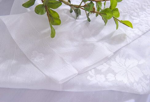 Annlaite الدانتيل الأزهار الستار 51x16in التطريز شبه شير نافذة قصيرة الستار للمطبخ الأزهار خمر غنيمة الستارة لغرفة الطعام غرفة نوم الحمام مقهى النوافذ الصغيرة in Saudi Arabia