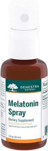 Genestra Brands Melatonin Spray | Sleep Support in Easy Dosing Spray | 1 fl. oz. | Spearmint Flavor in Saudi Arabia